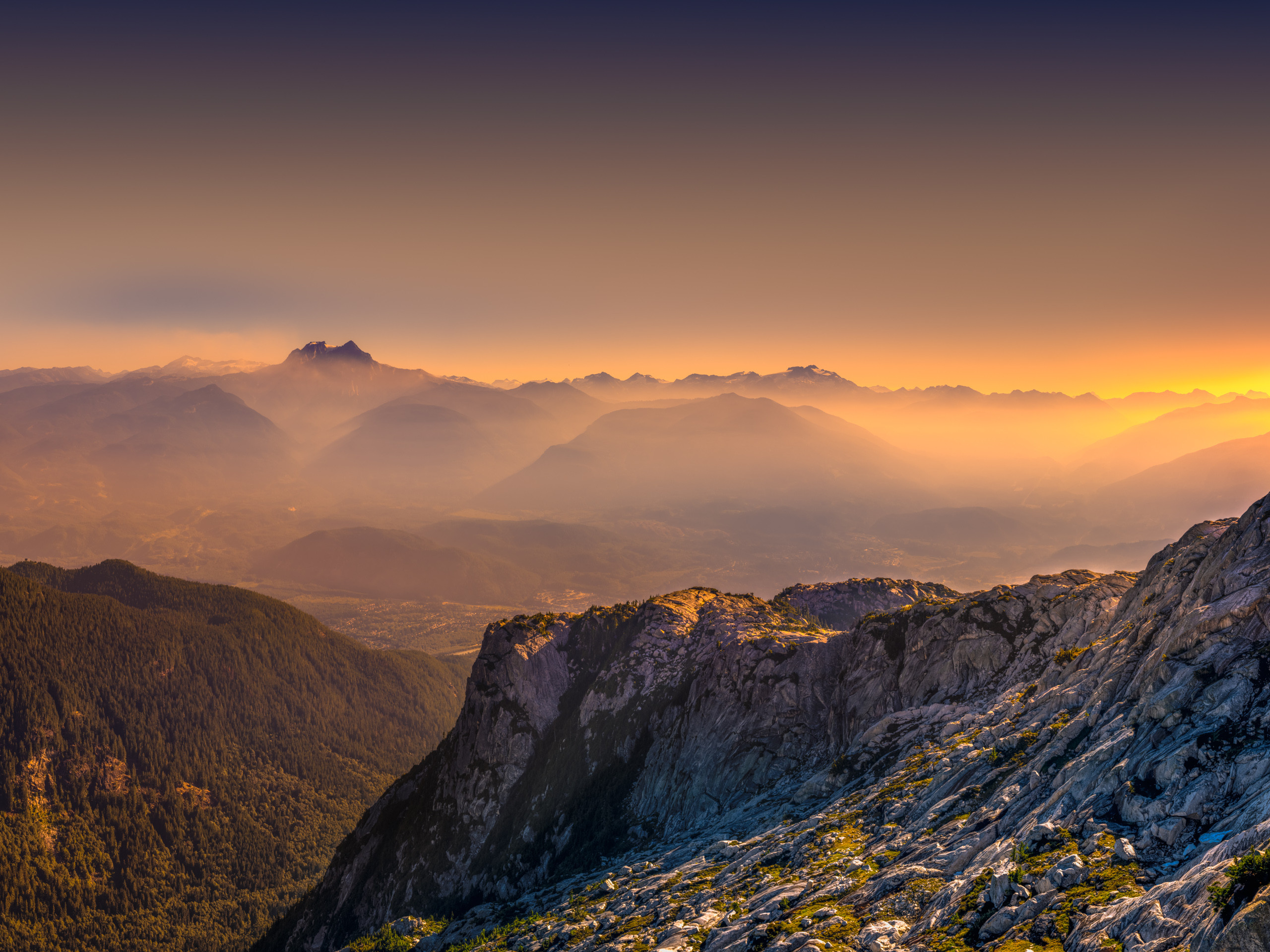 Smokey Sunset over Squamish